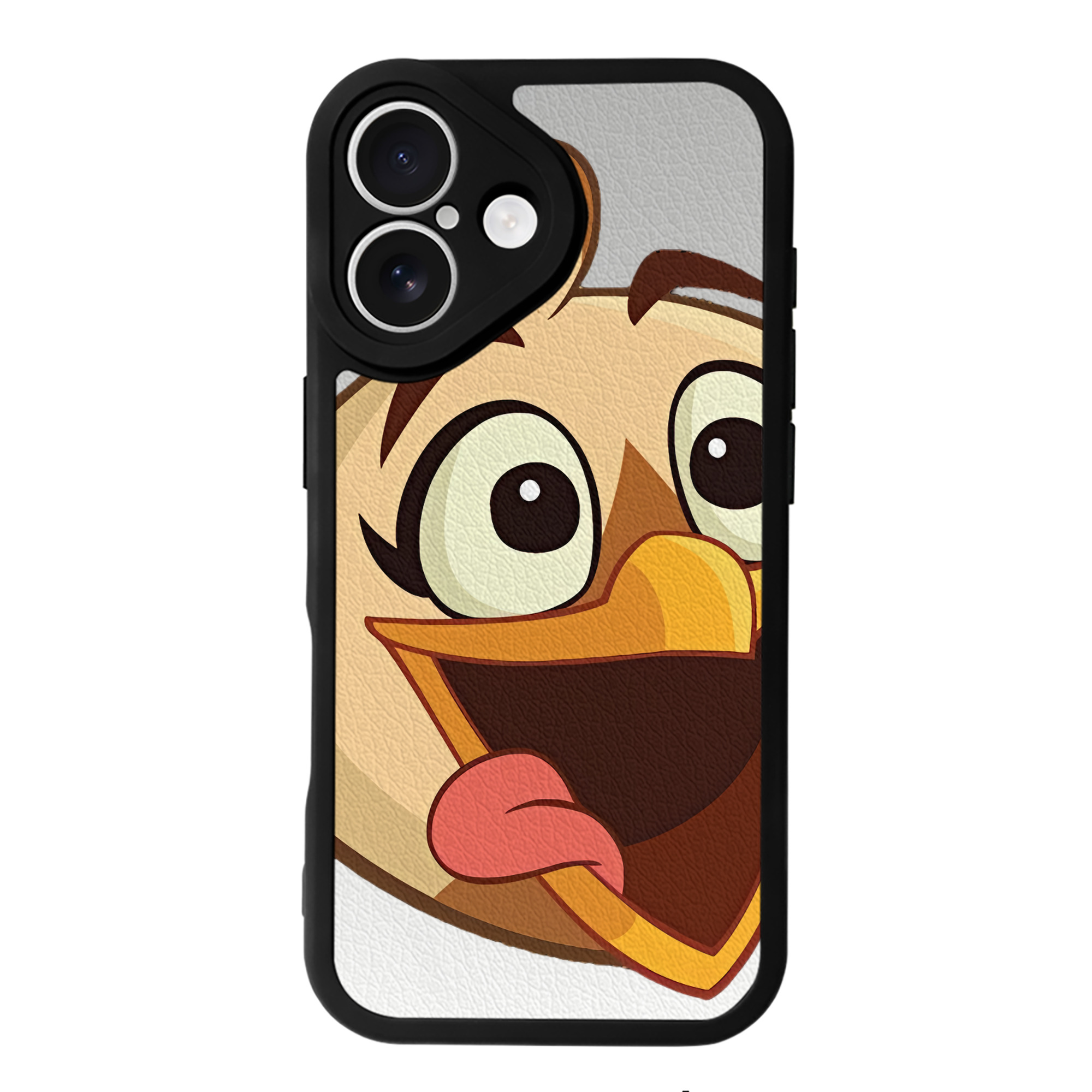 （画像用） Angry Birds アングリーバード 【iPhone 16シリーズ対応】シリコンスマホケース（レザー調） 材質：シリコン